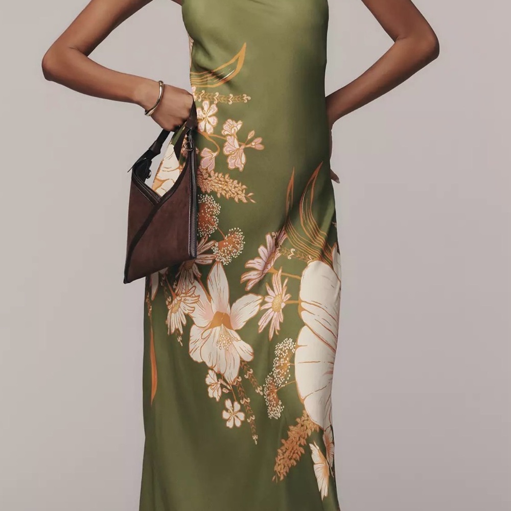Farm Rio x Anthropologie Floral Maxi Slip Dress